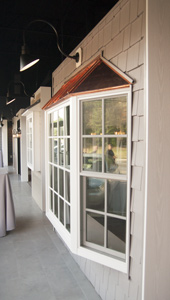 Bay Window with Copper Roof in Lawrenceville Home Improvement's showroom